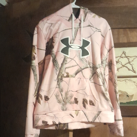 Under Armour Pink Camo Hoodie - Picture 2 of 3